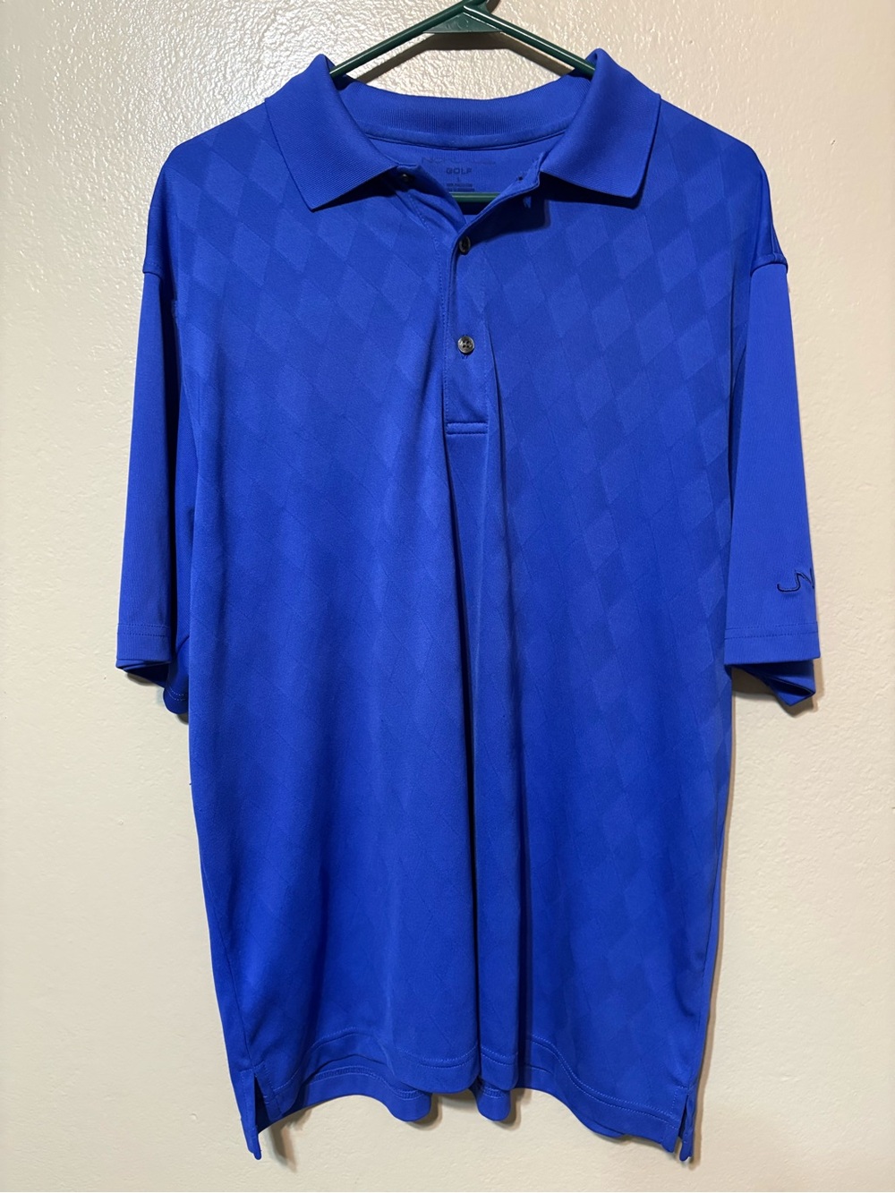 Nicklaus Golf Men's‎ Blue Performance Polo Shirt Size L